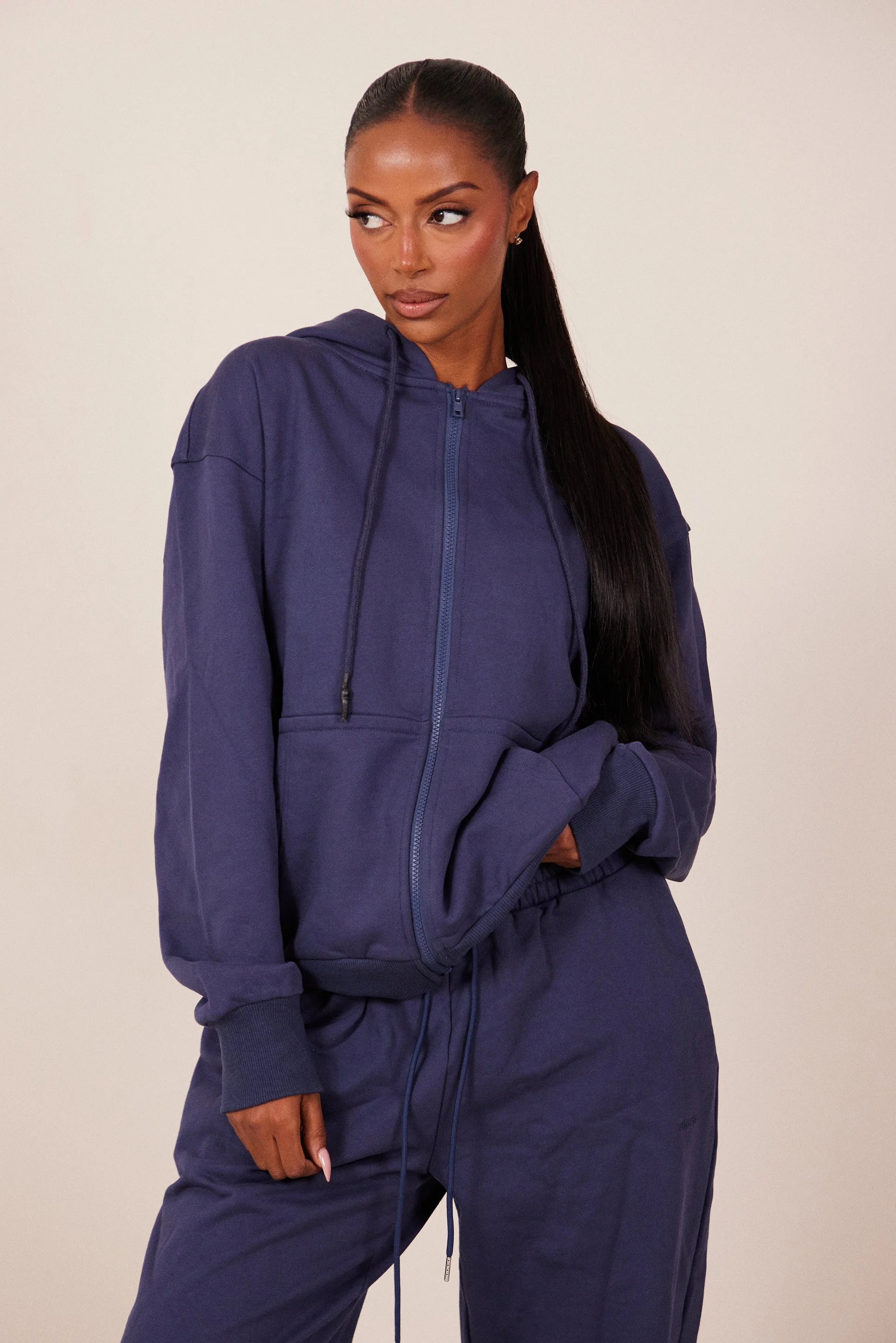 The Basic Jersey Jacket in Navy