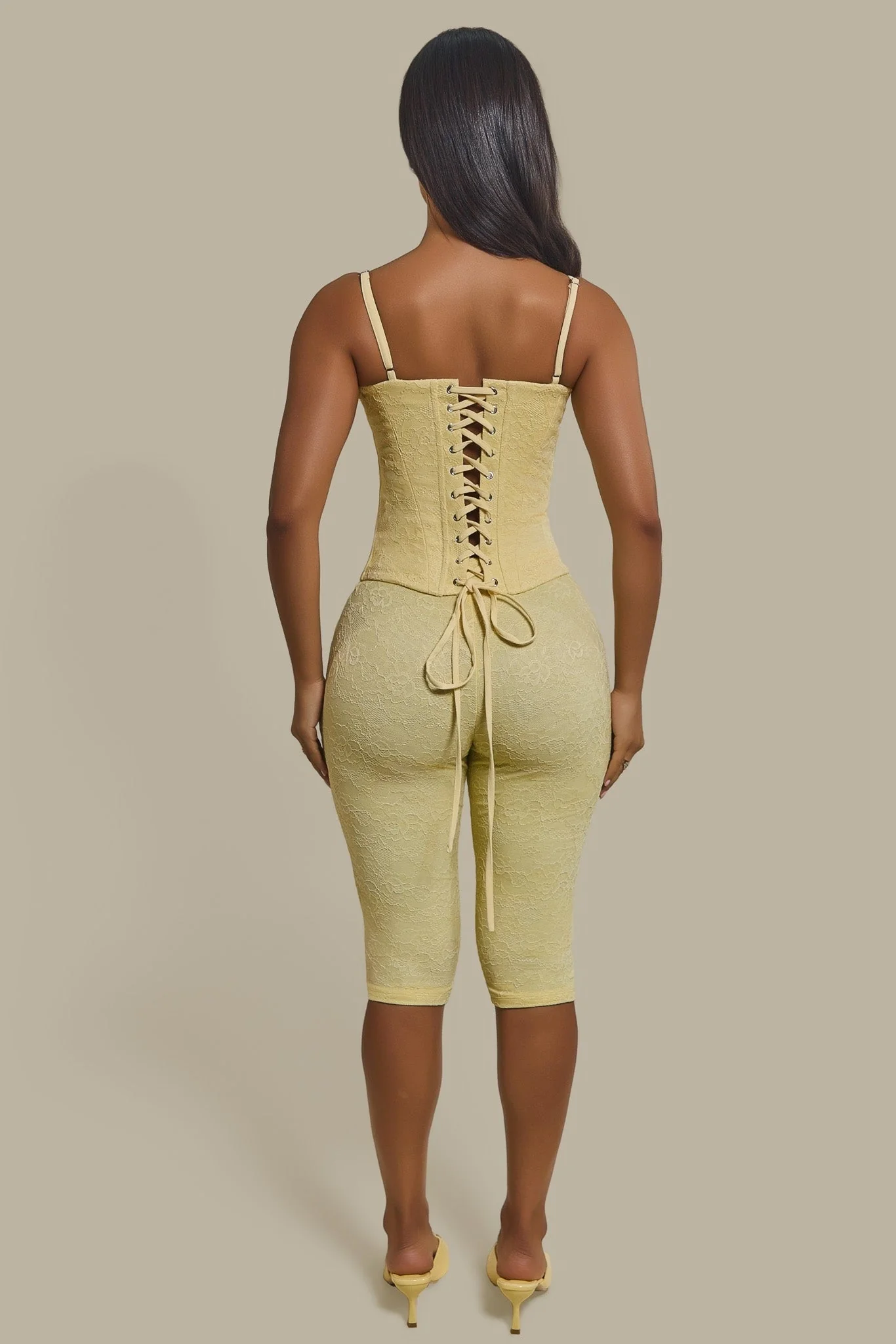 The Brielle Capri Leggings in Butter Yellow - Image 5