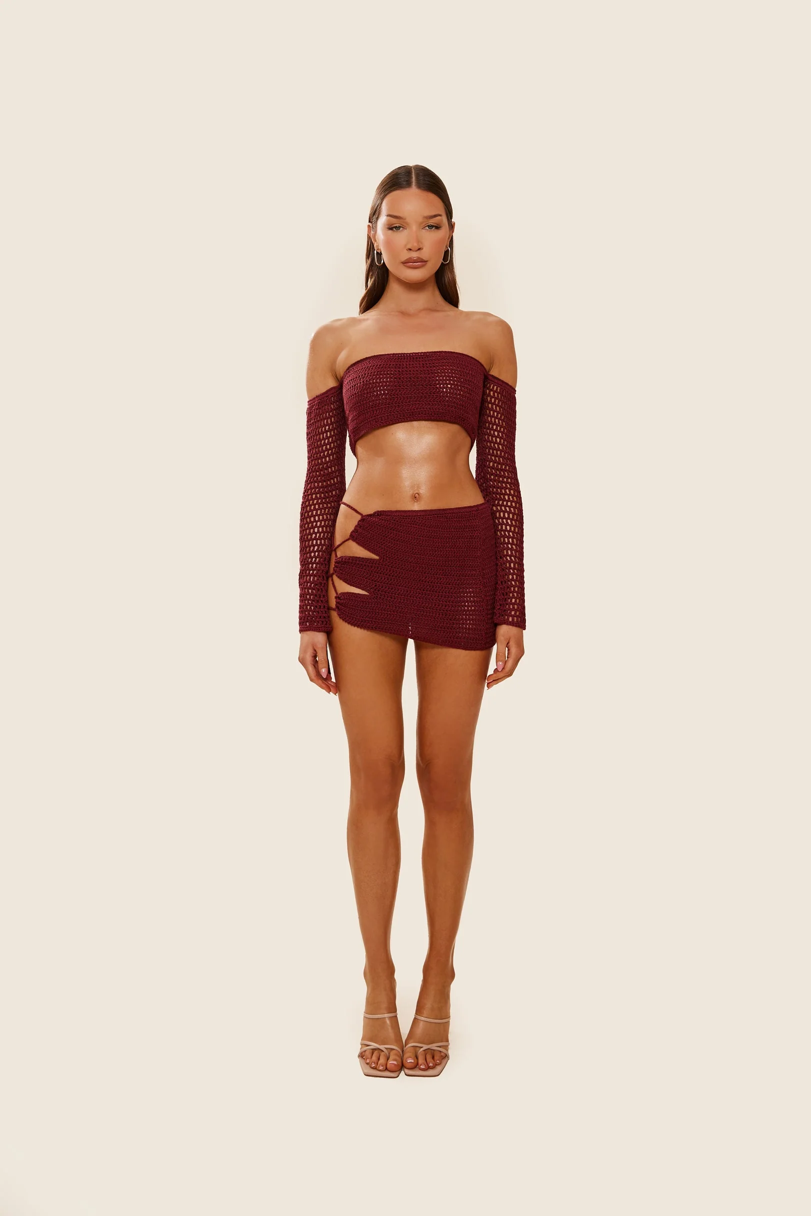 The Crochet Set in Wine