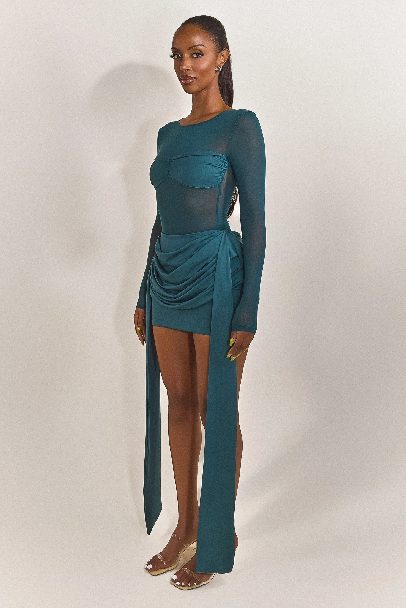 The Yara Skirt in Teal - Image 9