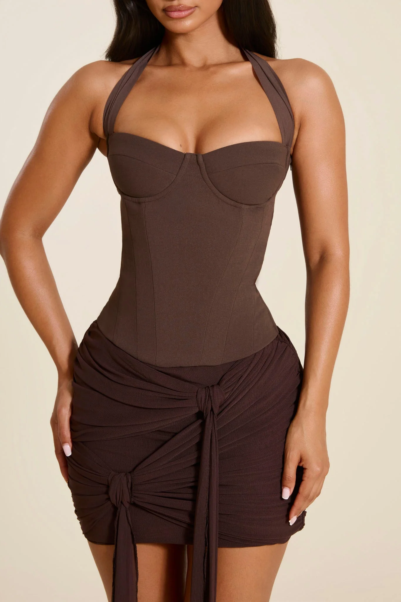 The Zadie Skirt in Brown - Image 4