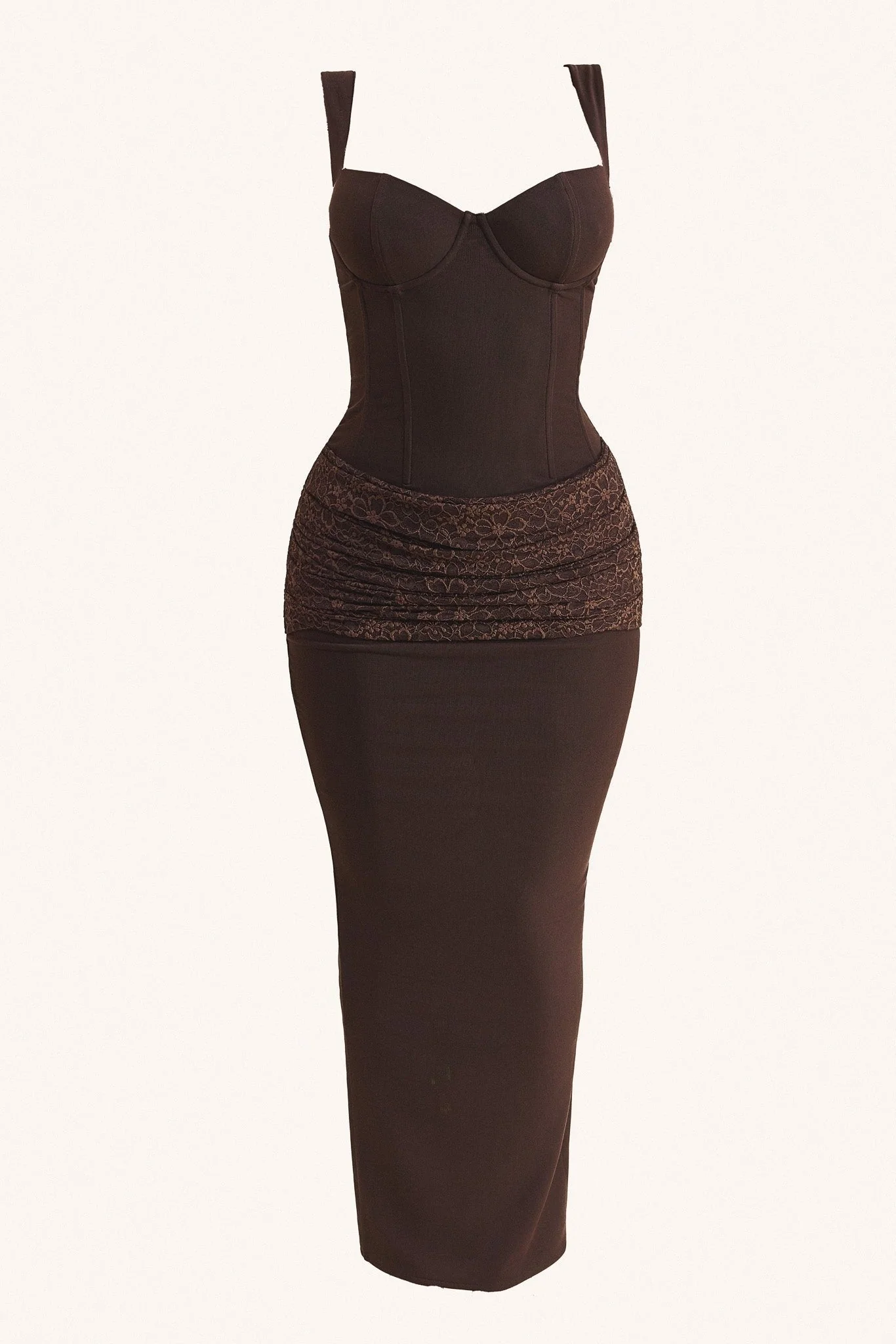 The Elodie Maxi Dress in Brown - Image 6