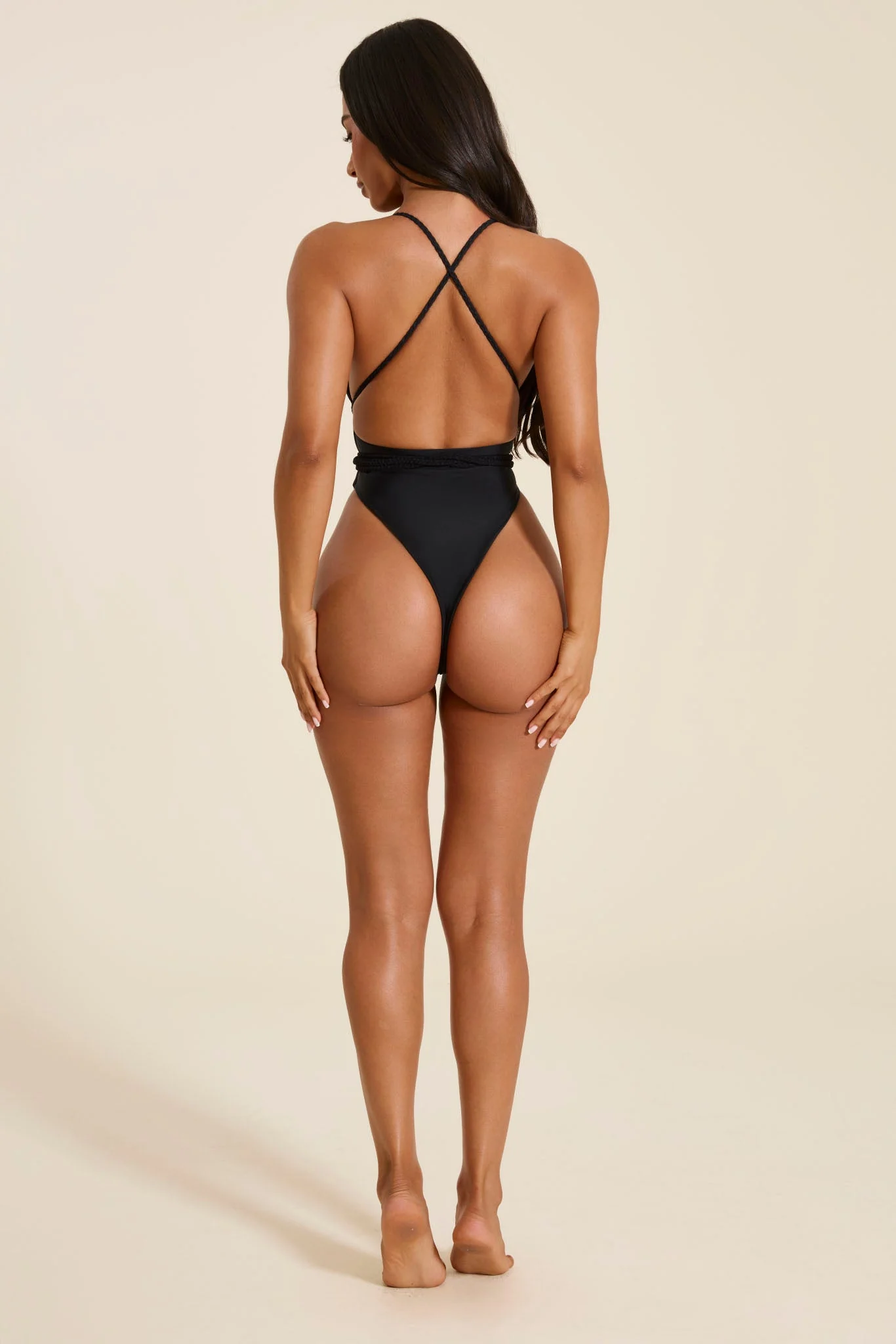 The Fishtail Swimsuit in Black - Image 3