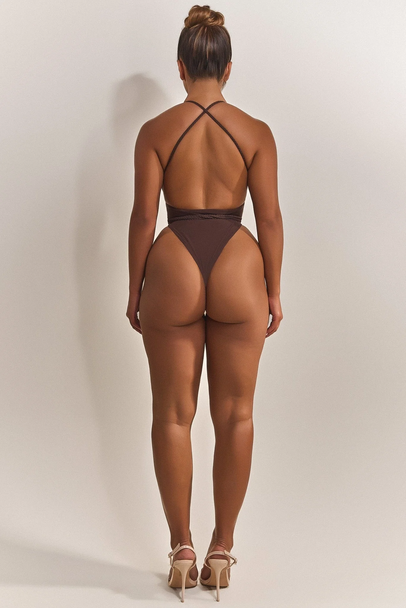 The Fishtail Swimsuit in Brown - Image 11