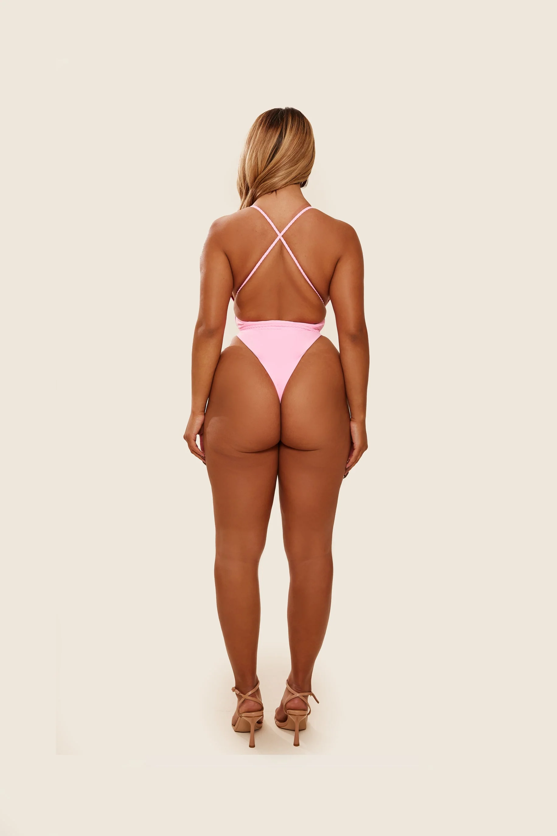 The Fishtail Swimsuit in Pink - Image 9