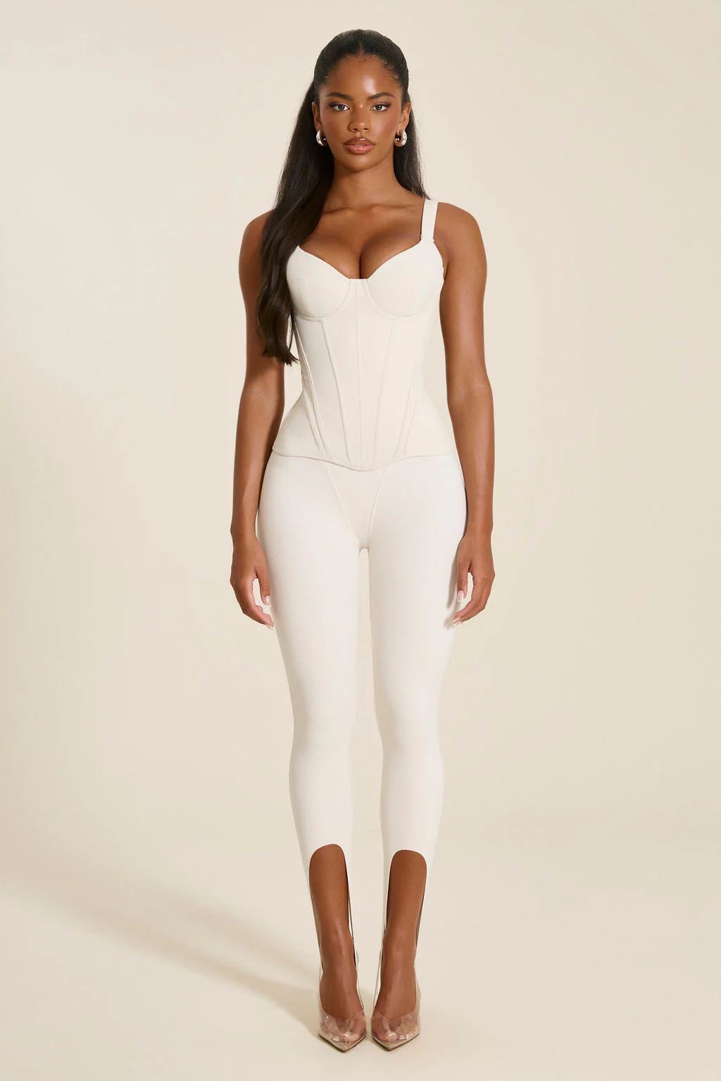 The Ivy Stirrup Leggings in Stone