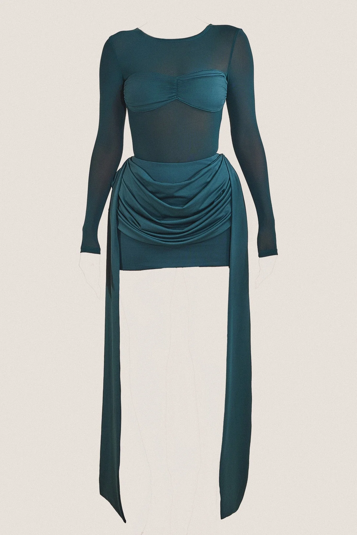 The Yara Bodysuit in Teal - Image 16