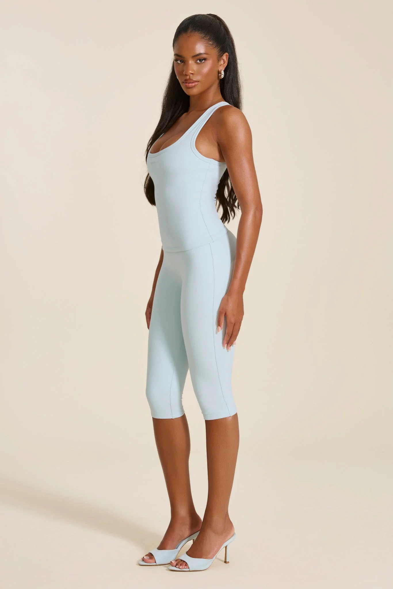 The Sculpt Vest Top in Baby Blue - Image 7